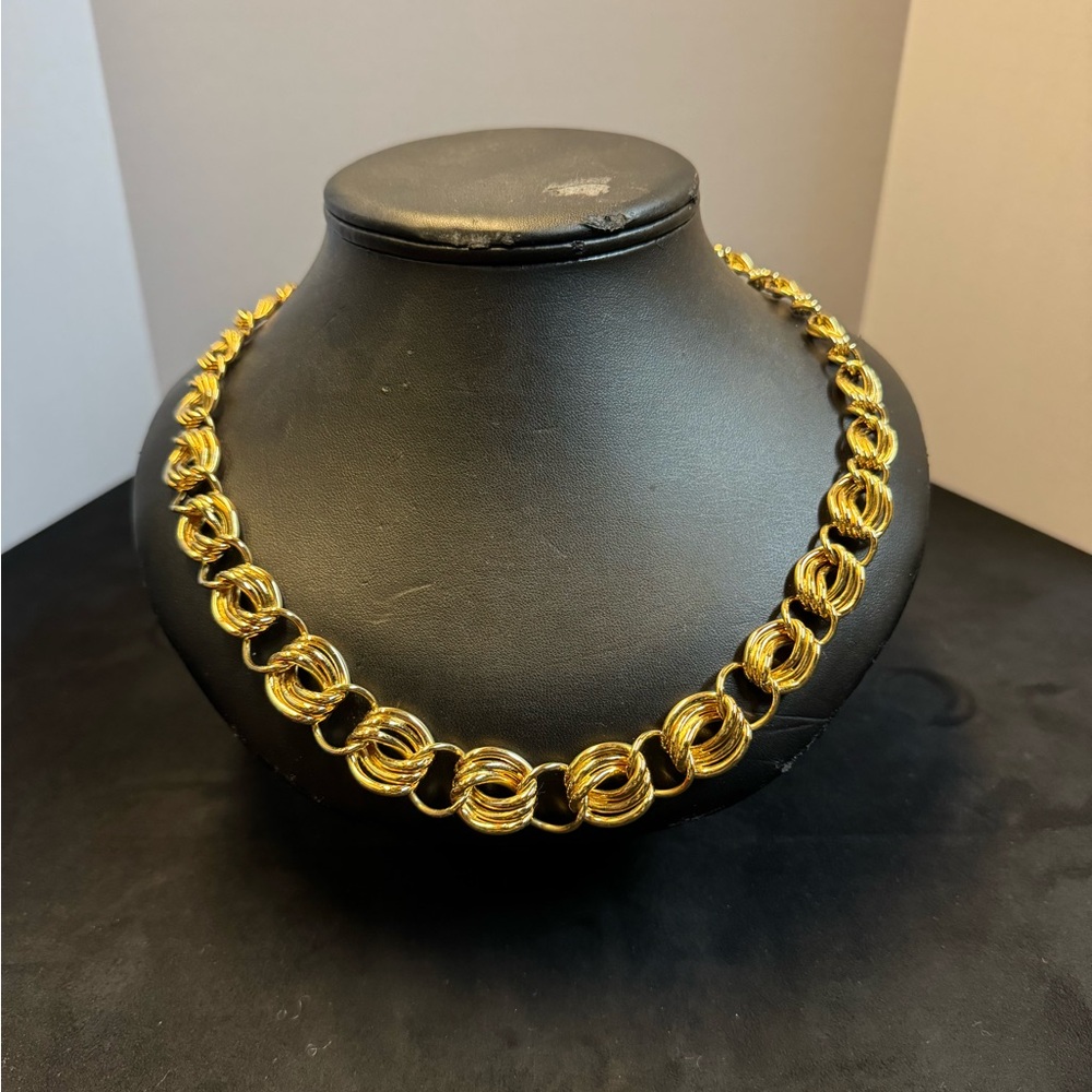 Monet Gold Link Necklace